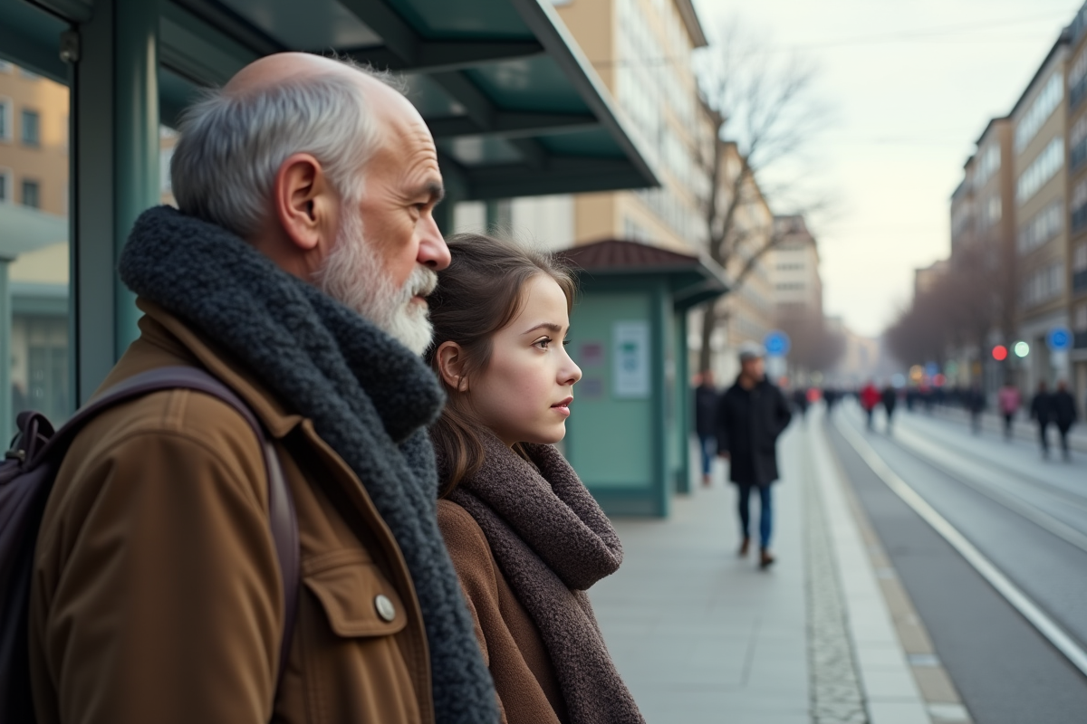 Fille adolescente et père à l