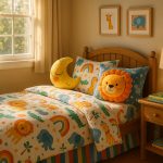 Photo hyperrealiste d'une chambre d'enfant chaleureuse ensoleillée
