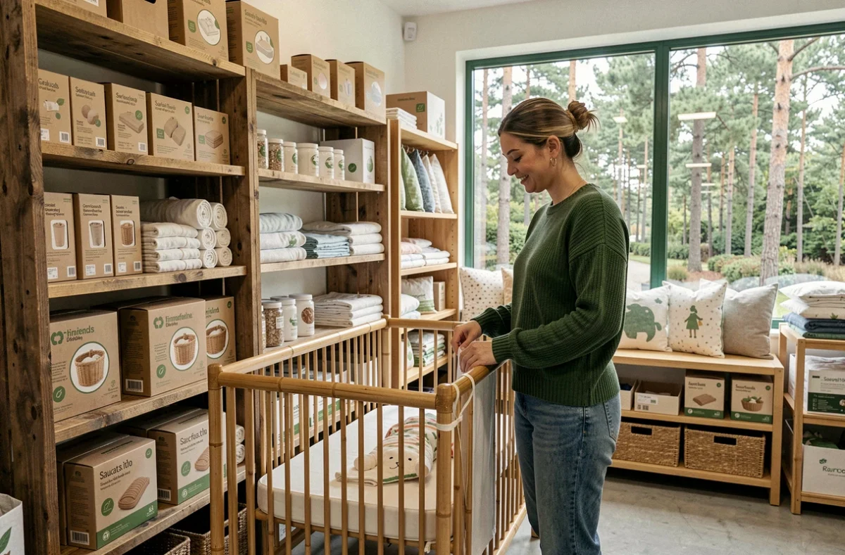 Magasin Éco Bébé à Saucats proposant des produits durables et biologiques pour les nourrissons