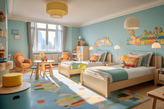 Hébergement familial adapté pour trois enfants en vacances